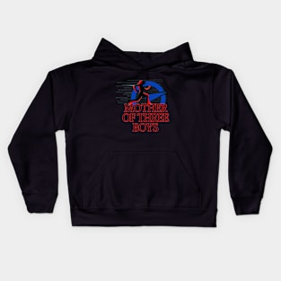 mother of three boys Kids Hoodie